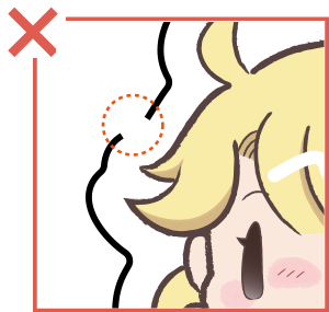 パスが途切れている