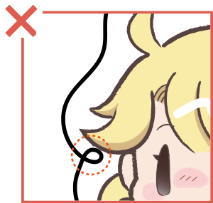 パスがねじれている